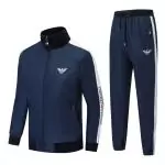 pantalon veste survetement emporio armani blue eagle ga embroidery